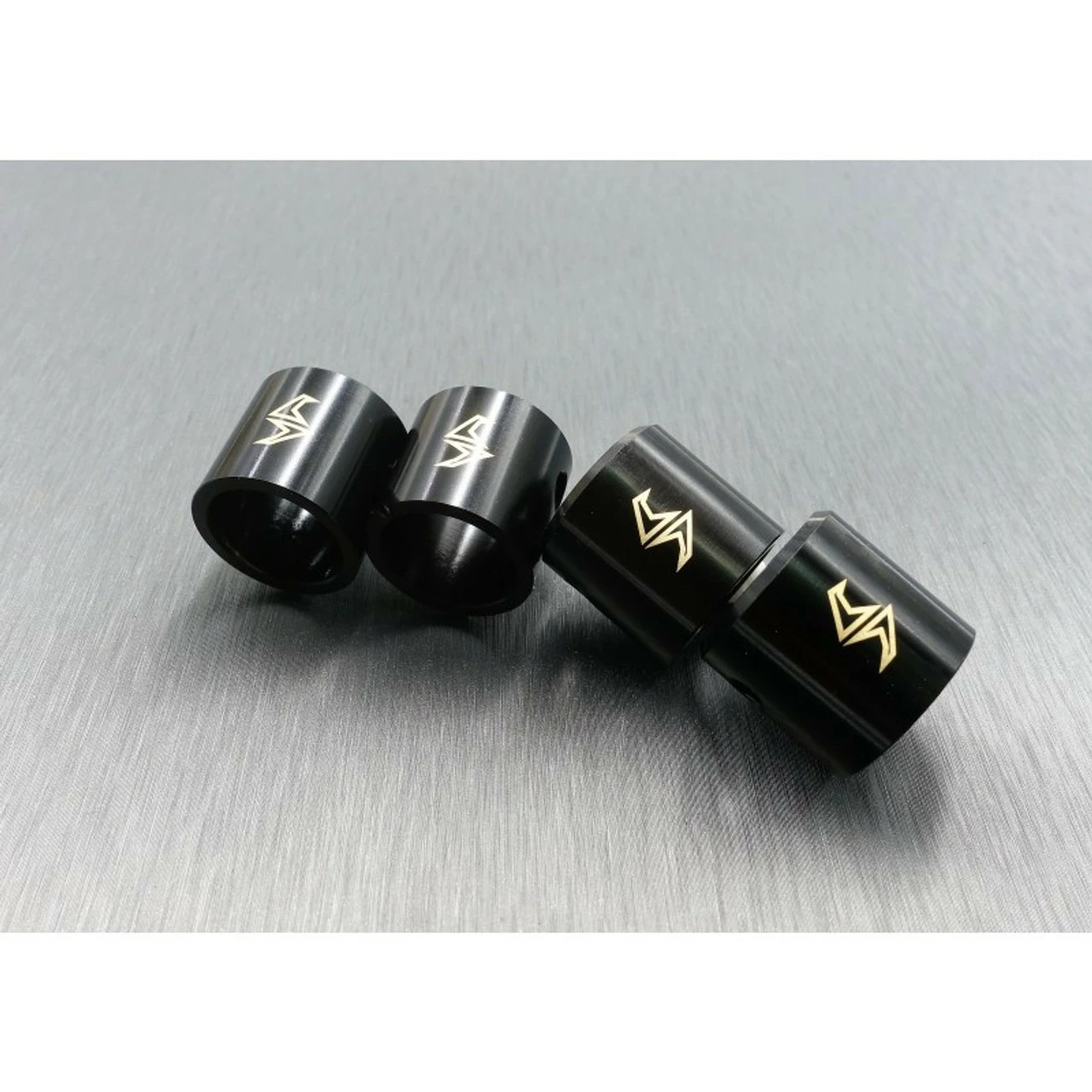 Samix SCX-6 Brass Driveshaft Cups (Black) (4) - Image 2
