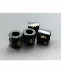 Samix SCX-6 Brass Driveshaft Cups (Black) (4)