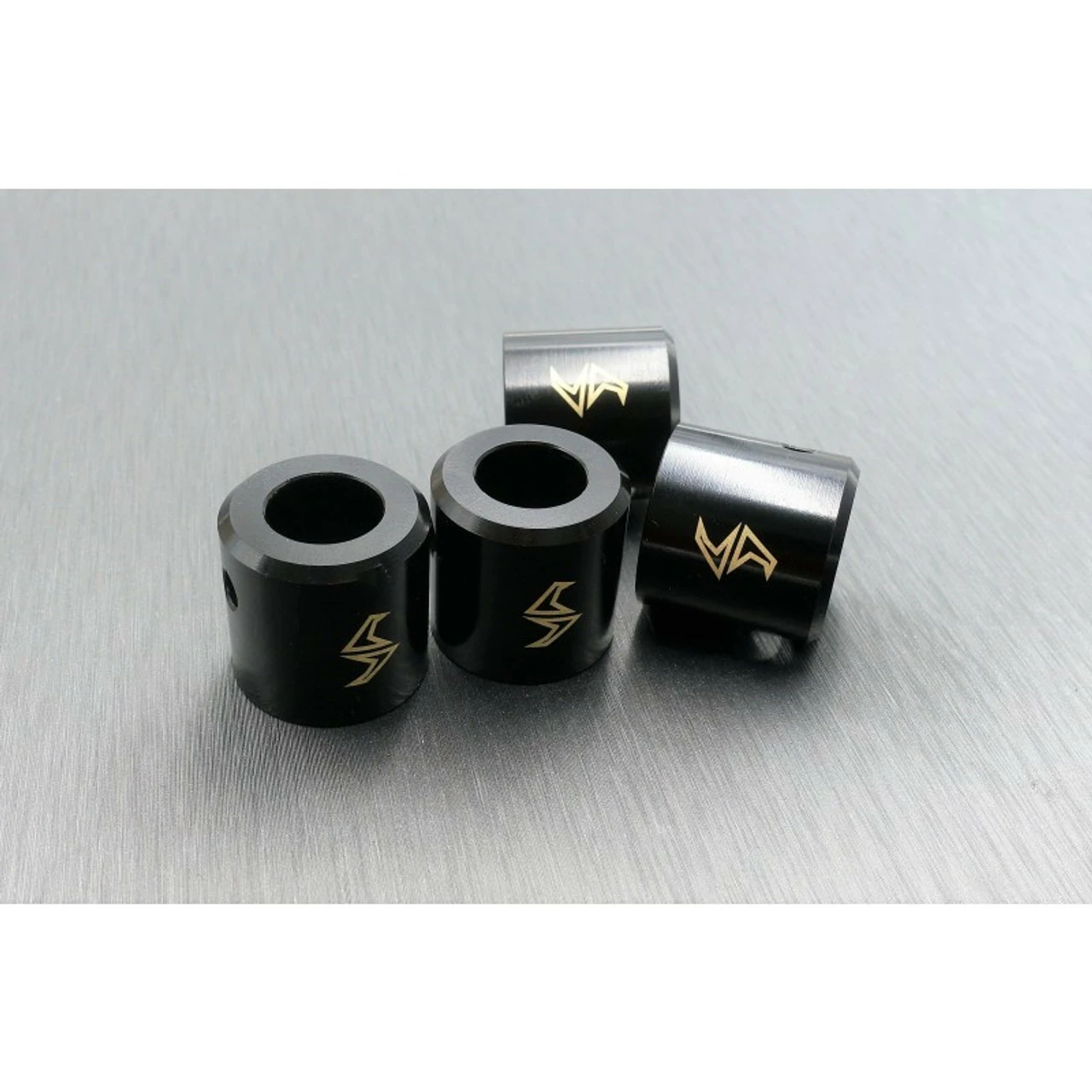 Samix SCX-6 Brass Driveshaft Cups (Black) (4)