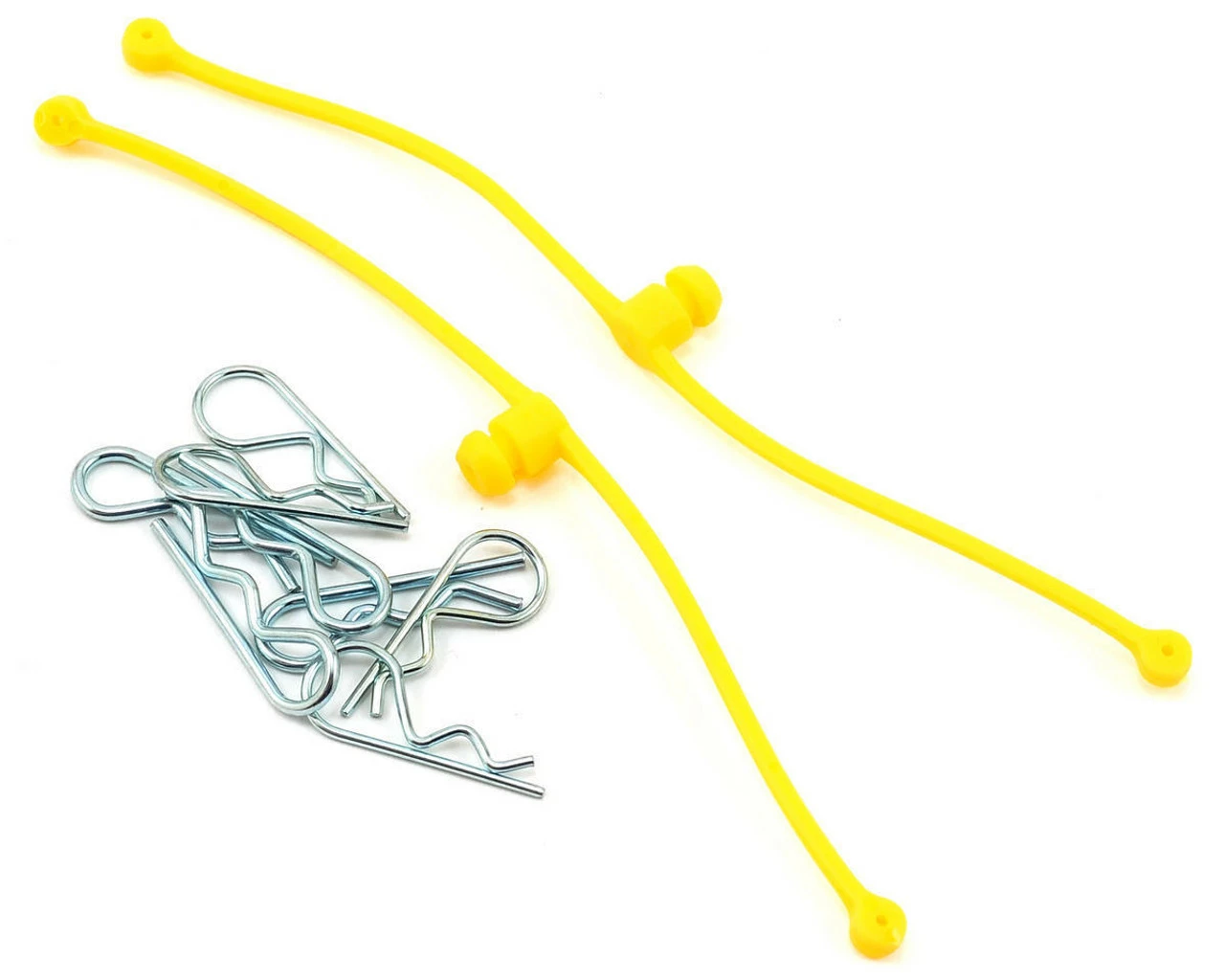 Du-Bro 2247 Body Klip Retainers W/Body Clips (Yellow)