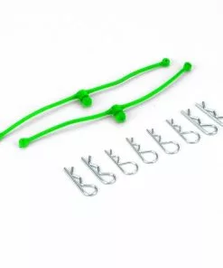 Du-Bro 2253 Body Klip Retainers W/Body Clips (Green)