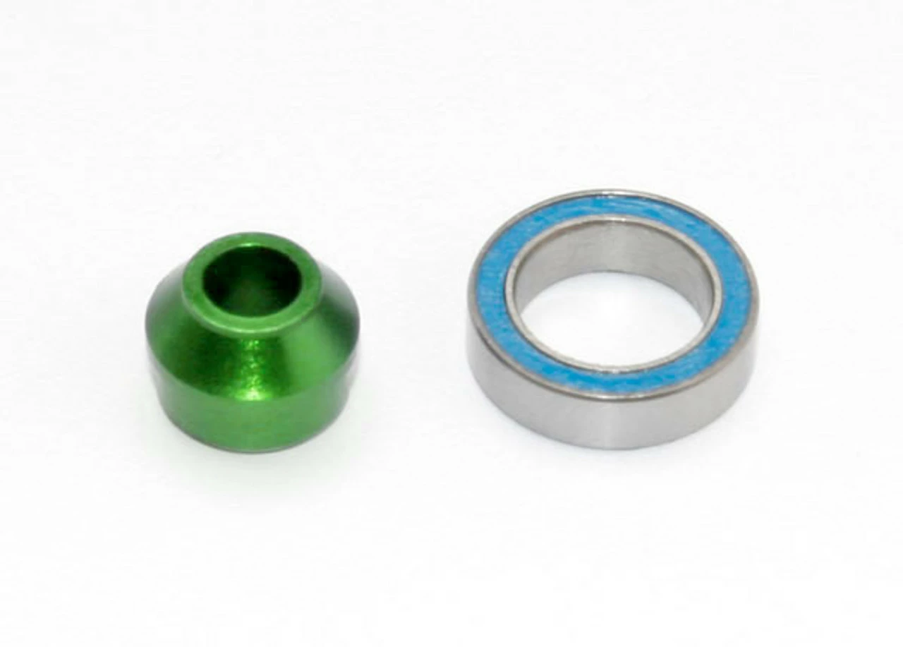 Traxxas 6893G Bearing Adapter, Aluminum, Green-anodized