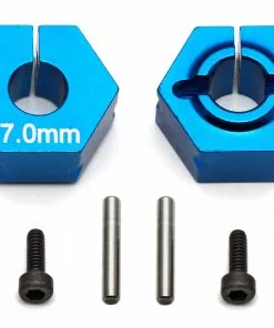 Team Associated 7.0mm Aluminum Factory Team Clamping Rear Hex (2)