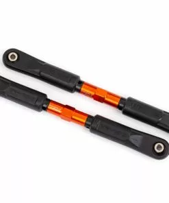 Traxxas 9547T Camber Links, Front, Sledge (TUBES Orange-anodized, 7075-T6 Aluminum, Stronger Than Titanium) (117mm) (2)/ Rod Ends, Assembled With Steel Hollow Balls (4)/ Aluminum Wrench, 8mm (1)