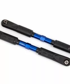 Traxxas 9549X Toe Links, Sledge (TUBES Blue-anodized, 7075-T6 Aluminum, Stronger Than Titanium) (120mm) (2)/ Rod Ends, Assembled With Steel Hollow Balls (4)/ Aluminum Wrench, 8mm (1)