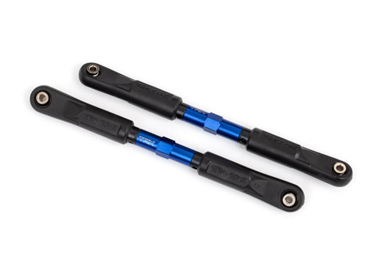 Traxxas 9549X Toe Links, Sledge (TUBES Blue-anodized, 7075-T6 Aluminum, Stronger Than Titanium) (120mm) (2)/ Rod Ends, Assembled With Steel Hollow Balls (4)/ Aluminum Wrench, 8mm (1)