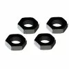 Arrma 310449 17mm Aluminum Wheel Nut (6S BLX) (Black) (4)