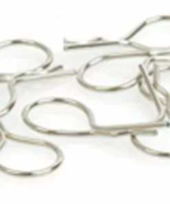 Core RC CR071 Big 1/10 Scale Body Clip (Silver) (8)