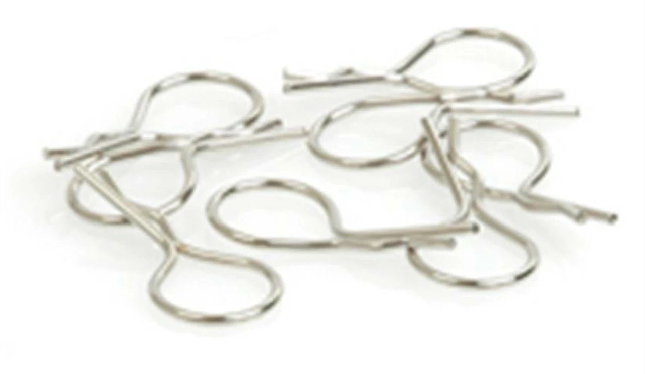 Core RC CR071 Big 1/10 Scale Body Clip (Silver) (8)