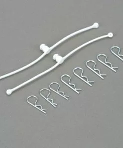 Du-Bro 2246 Body Klip Retainers W/Body Clips (White)
