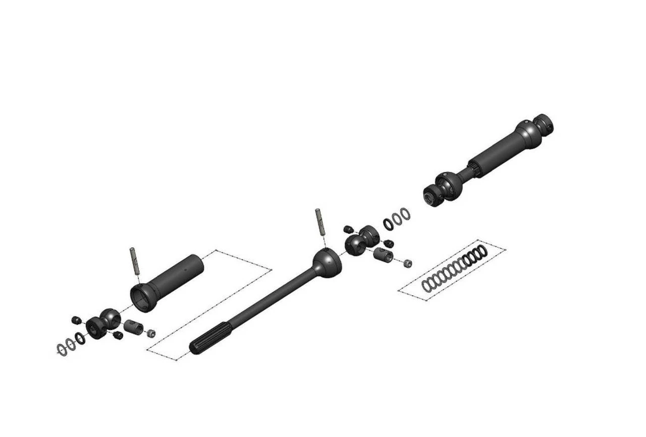 MIP 18325 Center Drive 12.3" Wheelbase (Axial SCX10 II Kit)