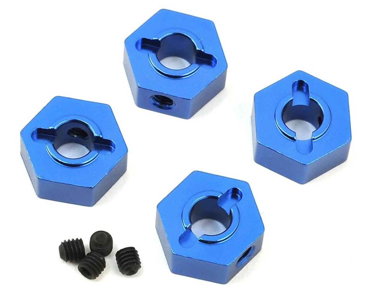 ST Racing Concepts ST Racing ST8356B Traxxas 4Tec 2.0 Aluminum Hex Adapters (4) (Blue)