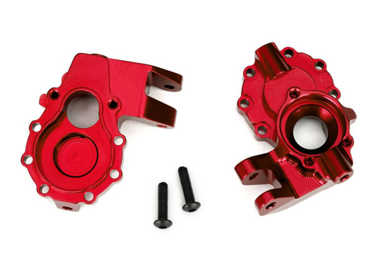 Traxxas 8252R TRX-4 Front Inner Portal Drive Housing Anodized Aluminum (Red)
