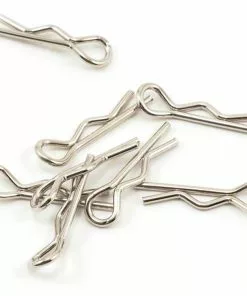 Core RC CR061 Small 1/10 Scale Body Clip (Silver) (8)
