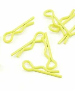 Core RC CR063 Small 1/10 Scale Body Clip (Fluorescent Yellow) (8)
