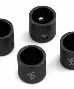 Samix SCX-6 Aluminum Driveshaft Cups (Black) (4)