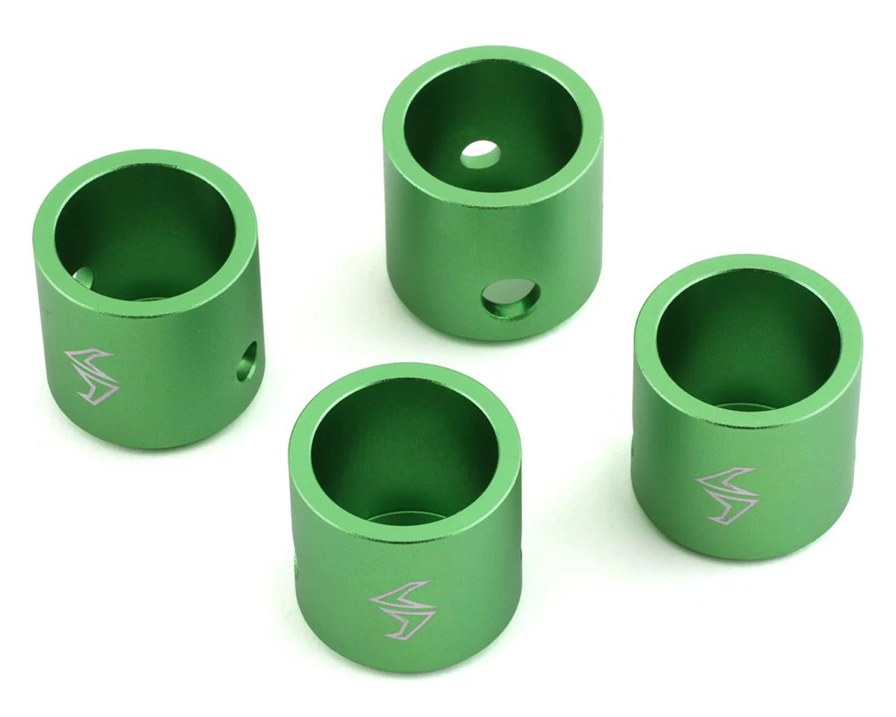Samix SCX-6 Aluminum Driveshaft Cups (Green) (4)