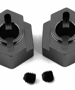 ST Racing Concepts ST Racing 91418GM DR10 Aluminum Rear Hex Adapters (2) (Gun Metal)