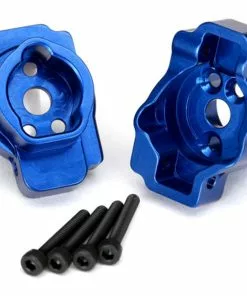 Traxxas 8256X TRX-4 Rear Portal Drive Axle Mount Anodized Aluminum (Blue)